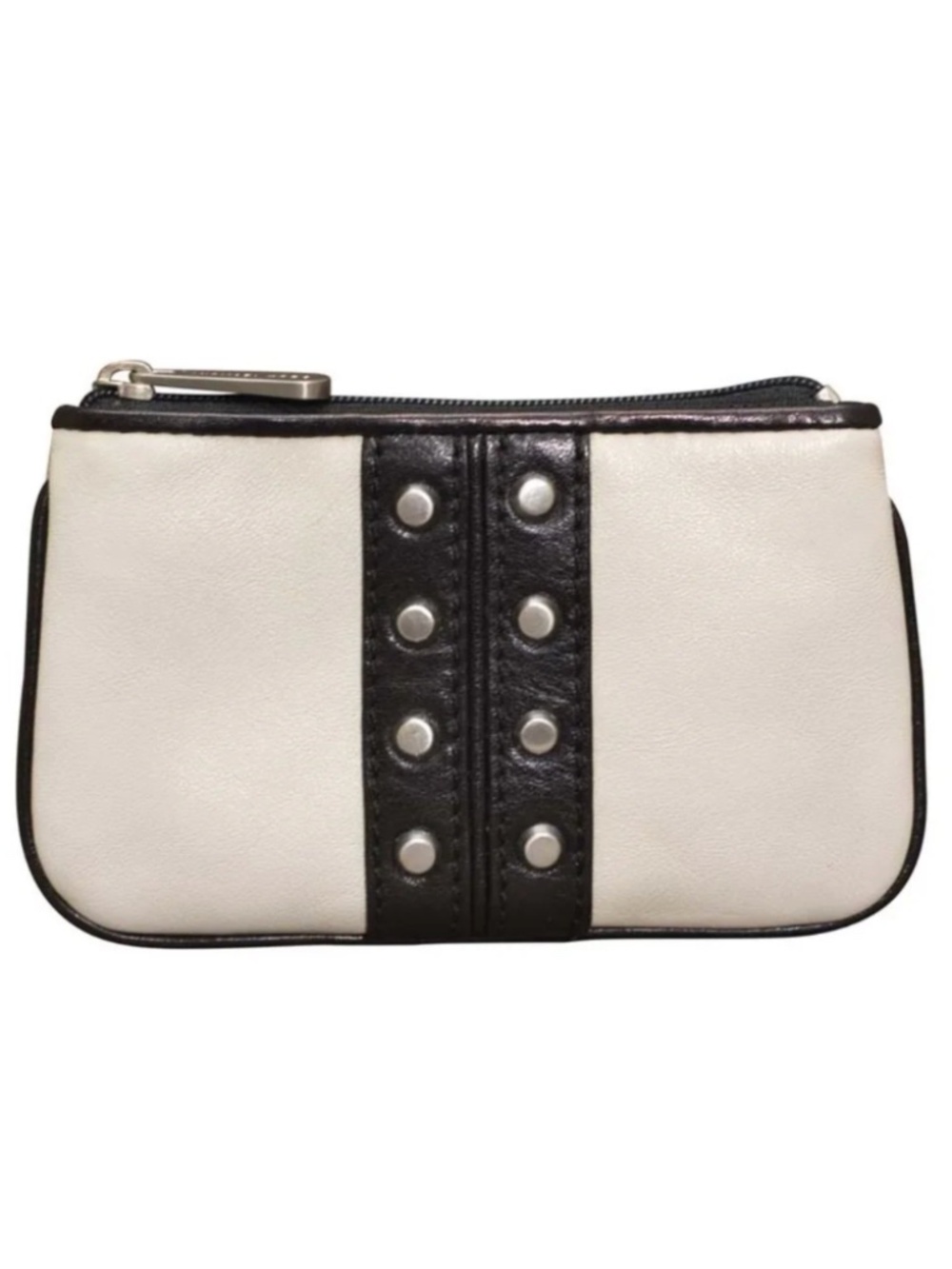 Michael Kors Uptown Astor Coin Purse in Black White